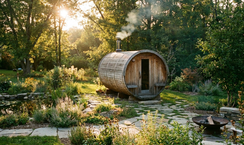 Using a Barrel Sauna for Post-Workout Recovery in a Small Backyard